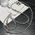 Holiday party gifts for friends and family, long silver bead hanging rope, phone case, bag, pendant Jonine’s Corner