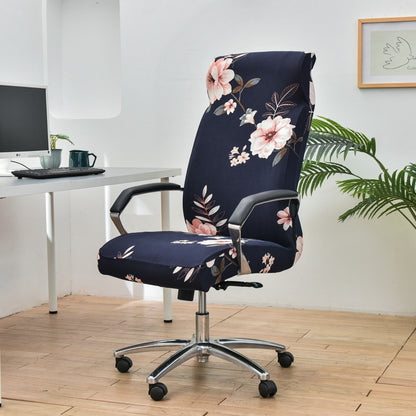 Fresh Look, Same Chair — Elastic Rotating Office Chair Cover with Back Protection
