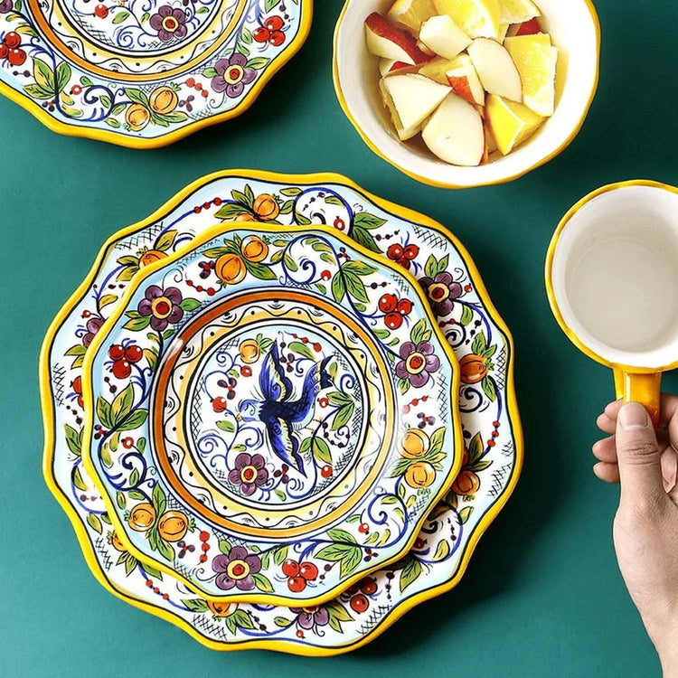 The Artisan Table — Hand-Painted Ceramic Dinner Plate