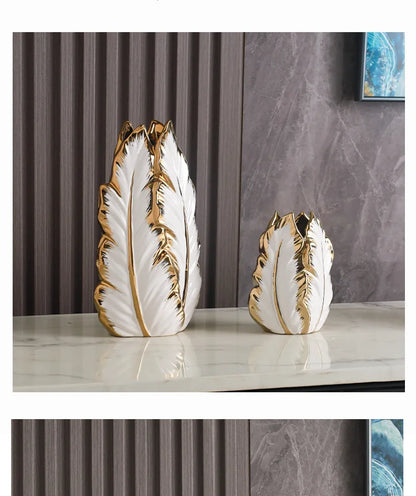 High-Glaze Ceramic Sculpture Vase — Modern Tabletop Decor