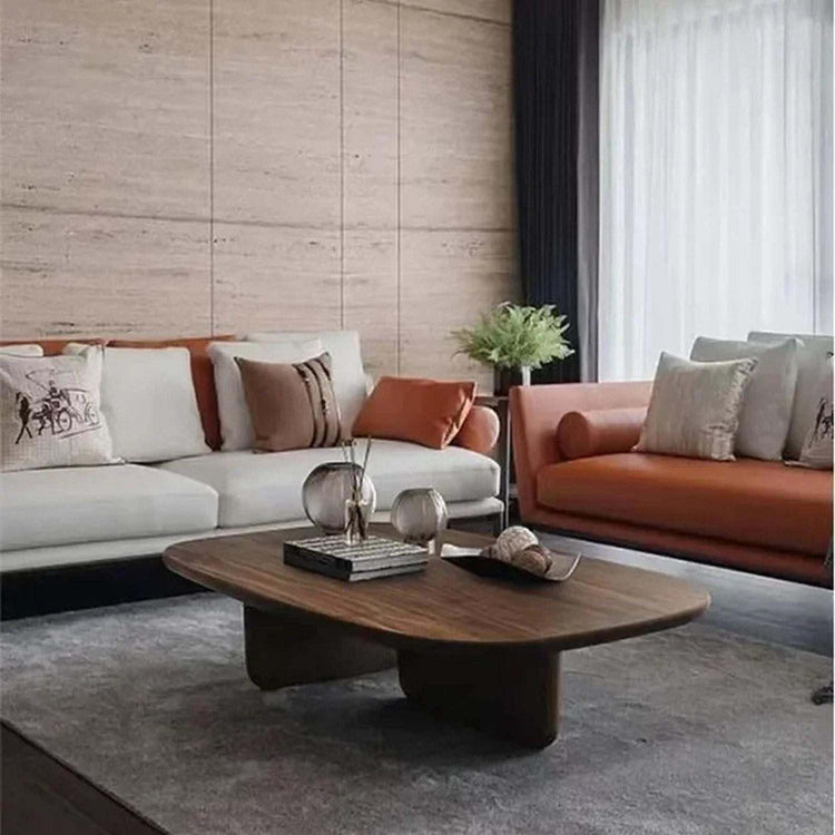 Nordic Minimalist Coffee Table — Modern Wood & Glam Living Room Center Table