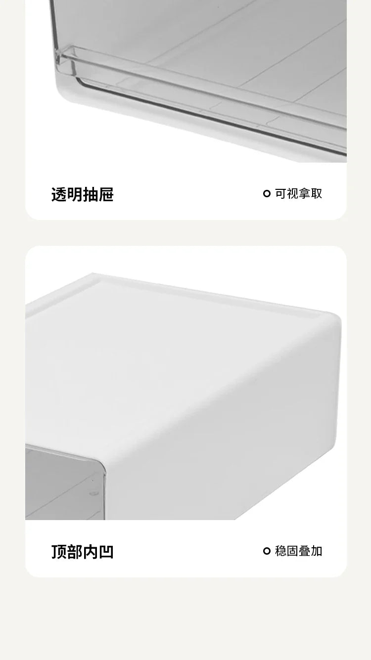 2/3pcs Office Table Clear Storage Boxes Drawer Type Office Workstation A4 File Organizer Storage Box Study Stack Storage Cabinet