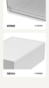 2/3pcs Office Table Clear Storage Boxes Drawer Type Office Workstation A4 File Organizer Storage Box Study Stack Storage Cabinet