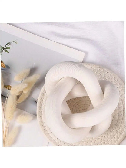 Hand-Carved Boho Chain Link Decor