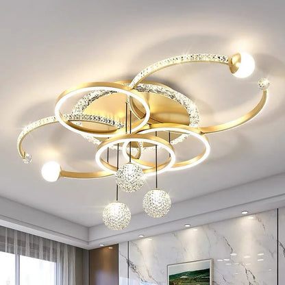Modern Circle LED Pendant Light — Metal &amp; Acrylic Dining Room Lamp