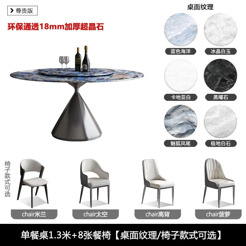 The Table That Transforms the Room — Luxury Sintered Stone Dining Table Set