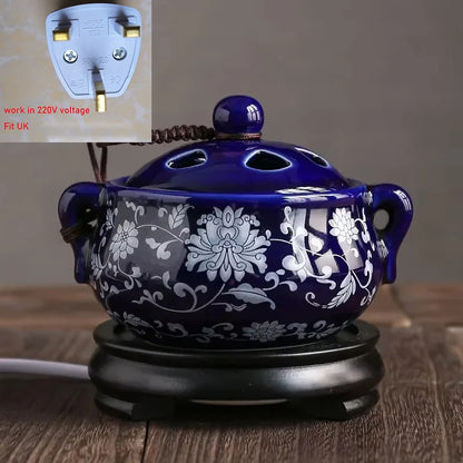 The Ritual Burner — Electric Ceramic Incense &amp; Essential Oil Warmer with Timer