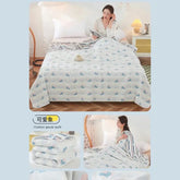Cool Breathability Summer Quilt Multi-functional Cotton Gauze Fabric Towel Blanket Thin Breathable Duvet Skin-friendly Comforter Jonine’s Corner