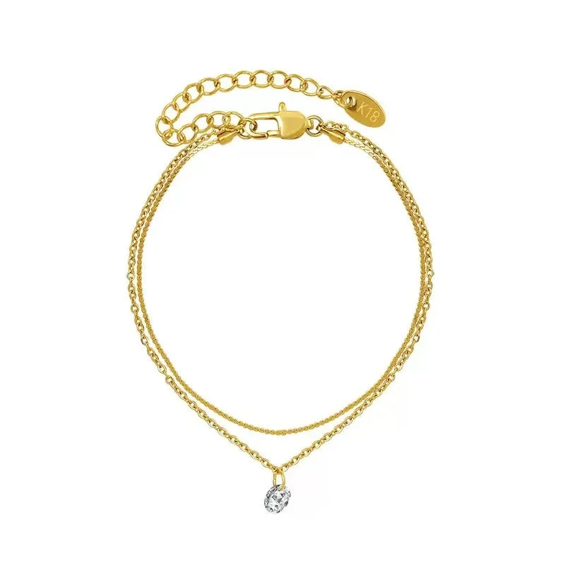 Stainless Steel Bohemian Style Personalized Anklet