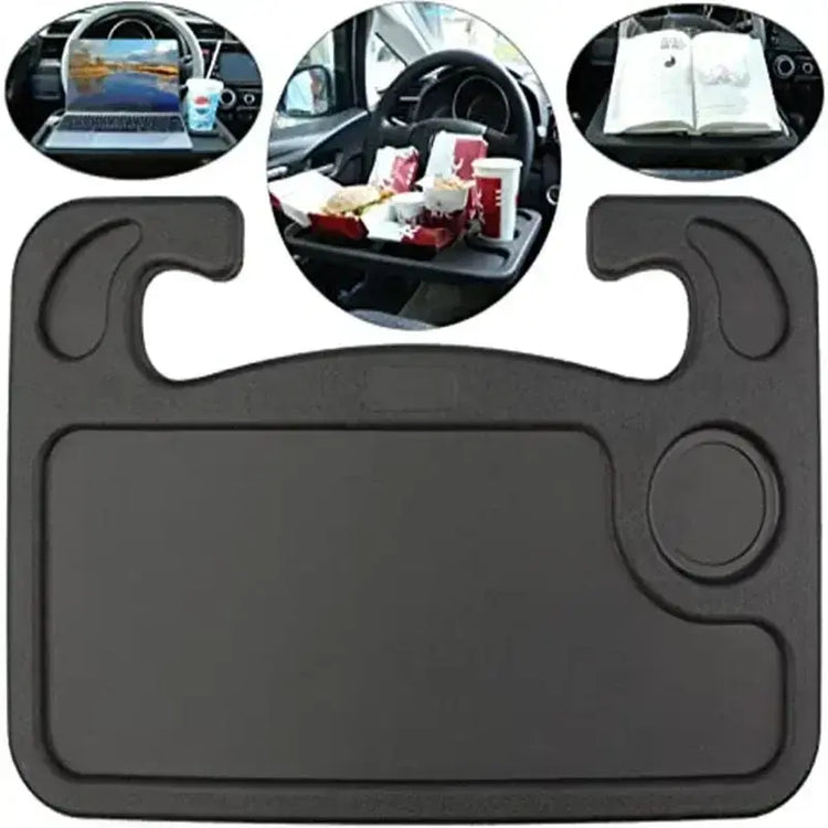 Car steering wheel, small table, car mounted dining plate, car mount, flatbed, car interior dining table, dining table