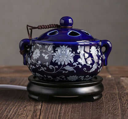 The Ritual Burner — Electric Ceramic Incense &amp; Essential Oil Warmer with Timer