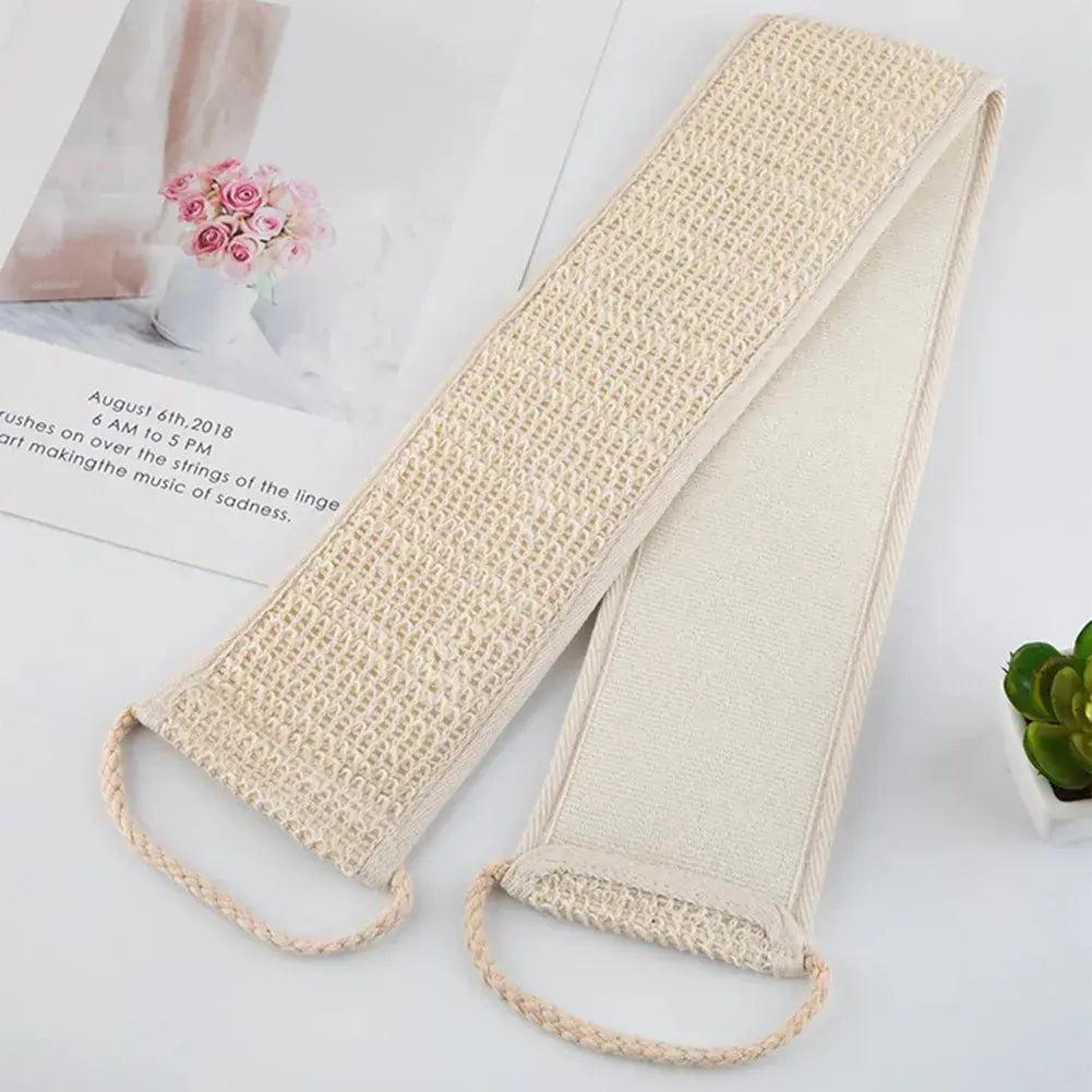 The Deep Clean — Sisal Back Scrubber Belt for Shower Exfoliation Jonine’s Corner
