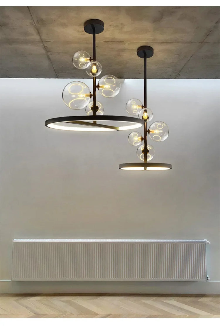 Modern Glass Bubbles Led Pendant Lights for Table Dining Room Kitchen Bar Chandeliers Lamps Home Decor Lusters Lighting Fixture Jonine&