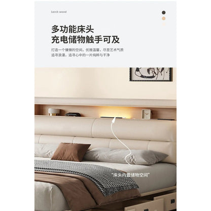 The Storage Bed — Luxury Multifunctional Bed Frame with Storage Headboard