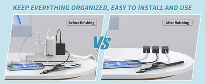 No More Cord Chaos — Adjustable Soft Cable Management Clips for Desk (12 Units)