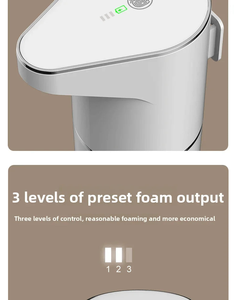 Touch-Free Clean — Automatic Sensing Foam Soap Dispenser, Wall Mounted