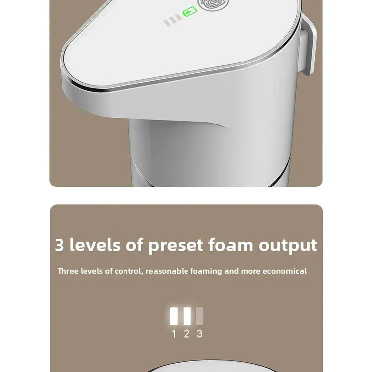 New Bathroom Automatic Sensing Soap Dispenser Type C Multiple Levels Contactless Electric Frother Charging Wall Mounted Vertical Jonine’s Corner