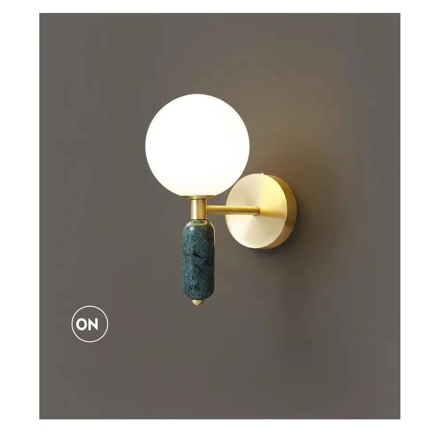 Alabaster Long Wall Sconce — Luxury Marble Wall Lamp for Bedroom &amp; Living Room