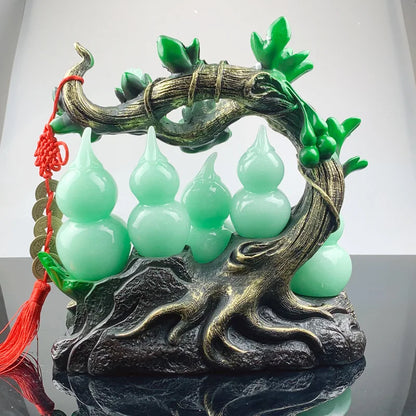 Feng Shui Gourd Ornament — Prosperity & Home Office Decor