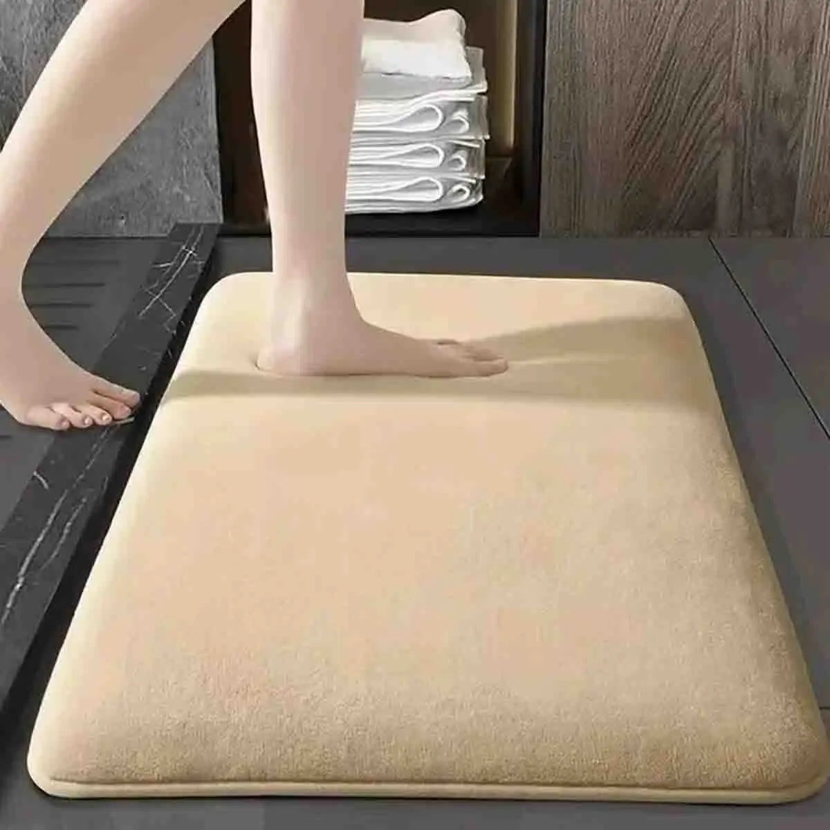 Soft Landing — Super Absorbent Coral Velvet Anti-Slip Bath Mat
