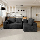 Sdorens Cloud Sectional - 104" L-Shape Chaise Plush Comfort