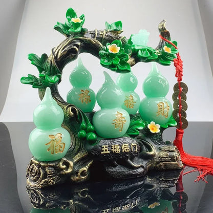Feng Shui Gourd Ornament — Prosperity & Home Office Decor