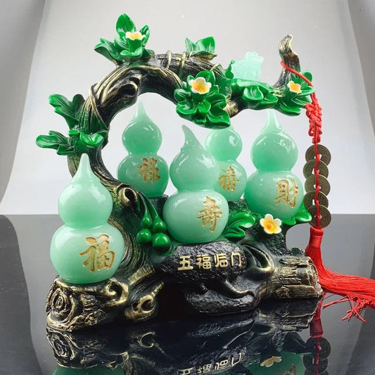 Feng Shui Gourd Ornament — Prosperity & Home Office Decor
