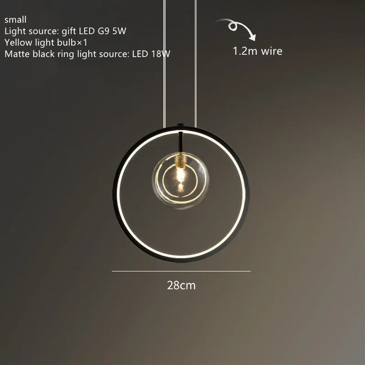 Modern Glass Bubbles Led Pendant Lights for Table Dining Room Kitchen Bar Chandeliers Lamps Home Decor Lusters Lighting Fixture Jonine&
