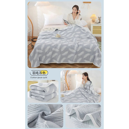 Cotton Gauze Summer Quilt — Solid