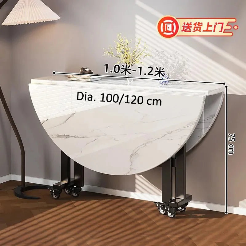Round Foldable Dining Table — 100 & 120cm