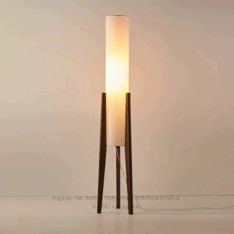Wabi-sabi Style Wooden Antique-style Floor Lamp Bedroom Living Room Sofa-side Living Room Floor Lamp Indoor Home Decor Fixture Jonine&