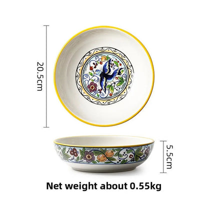 The Artisan Table — Hand-Painted Ceramic Dinner Plate