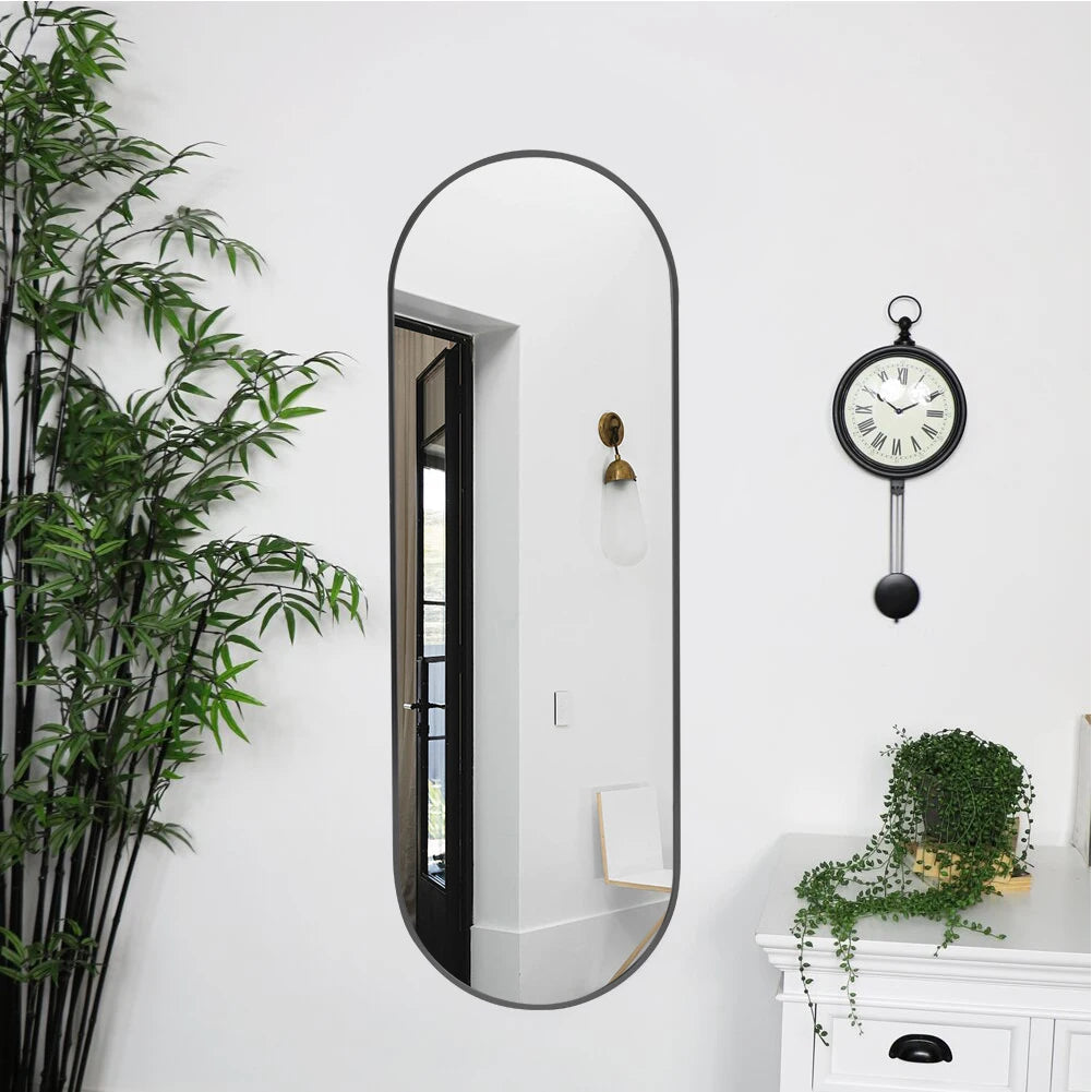 The Mirror That Opens the Room — Oversized Oval Full-Length Mirror