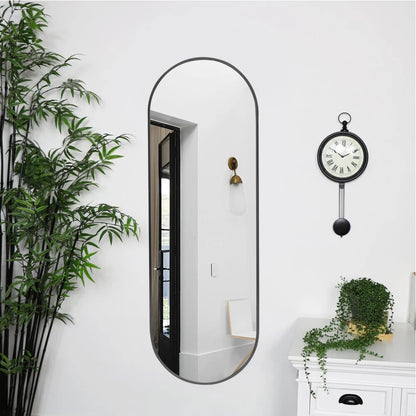 The Mirror That Opens the Room — Oversized Oval Full-Length Mirror