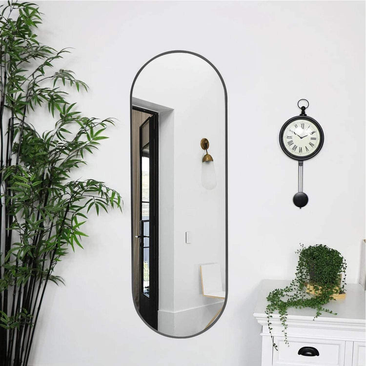 The Mirror That Opens the Room — Oversized Oval Full-Length Mirror
