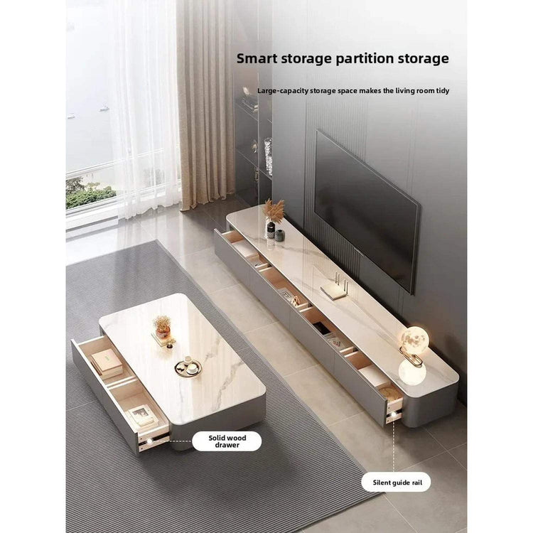 Nordic Clear Designer Coffee Table — Minimalist Living Room Décor