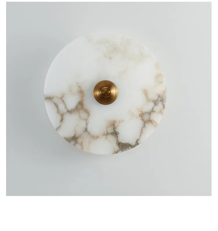 Marble Wall Sconce — Luxury Stone Wall Lamp for Living Room, Bedroom & Bathroom