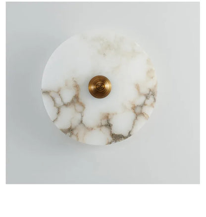 Marble Wall Sconce — Luxury Stone Wall Lamp for Living Room, Bedroom & Bathroom