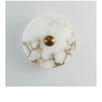 Marble Wall Sconce — Luxury Stone Wall Lamp for Living Room, Bedroom &amp; Bathroom
