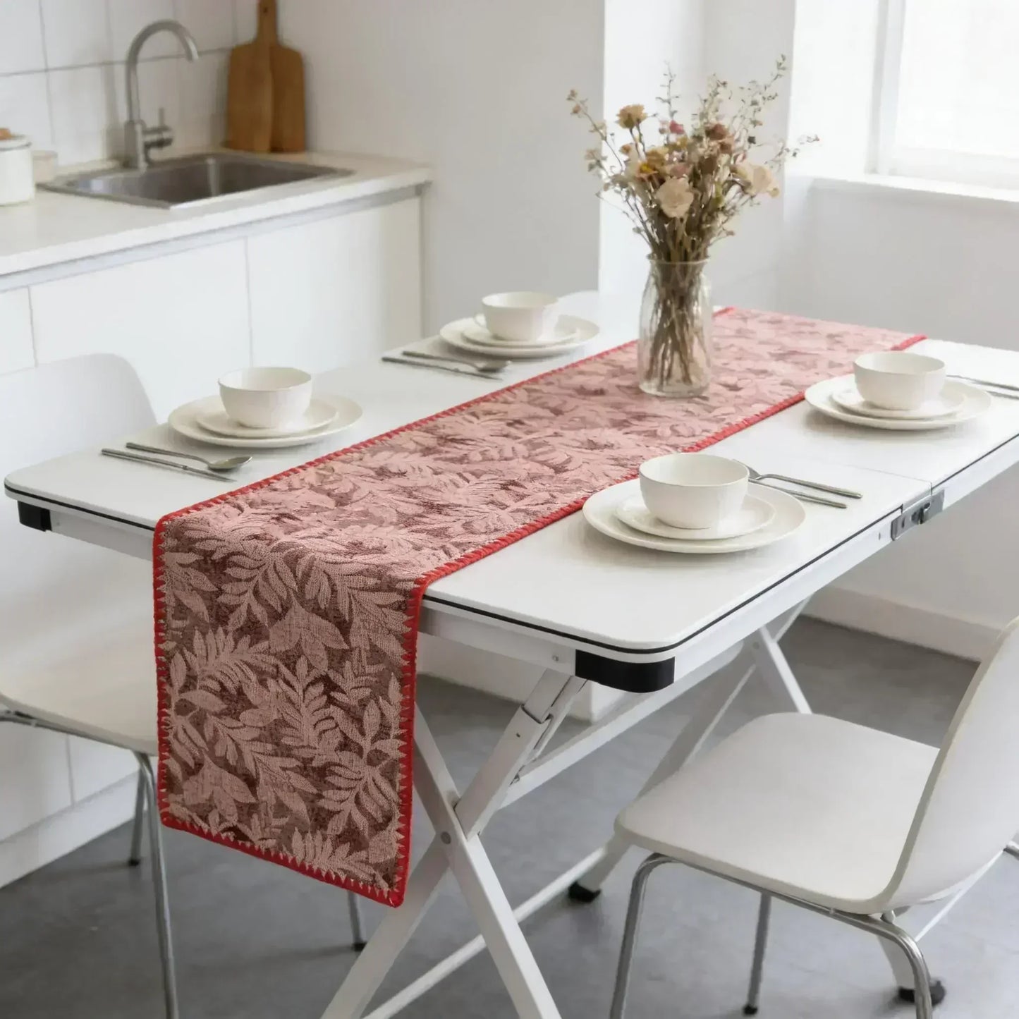 Nordic Cotton Linen Table Runner — Multiple Sizes & Patterns