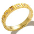 Crystal Zircon Stacking Ring — 18K Gold or Silver Plated, Stainless Steel