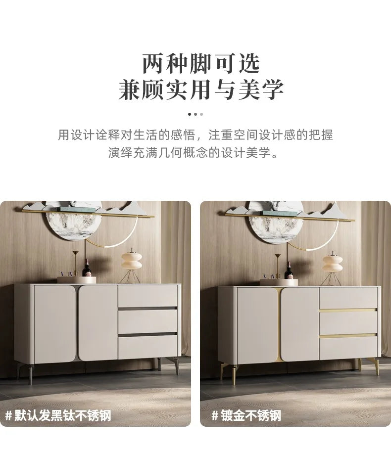 Premium Minimalist Display Cabinet — Light Luxury Living Room Storage