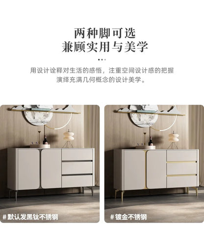 Premium Minimalist Display Cabinet — Light Luxury Living Room Storage