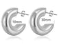Shiny Zircon Hoop Earrings for Women Trendy Golden Stainless Steel Circle Earring Jewelry Pendientes