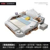 Headboard Storage Double Bed Queen Drawers King Size Smart Bed Luxury Princess Modern Letto Matrimoniale Bedroom Furniture Jonine&
