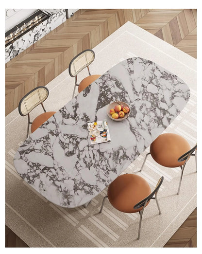 Custom Luxury French Marble Dining Table — Natural Stone
