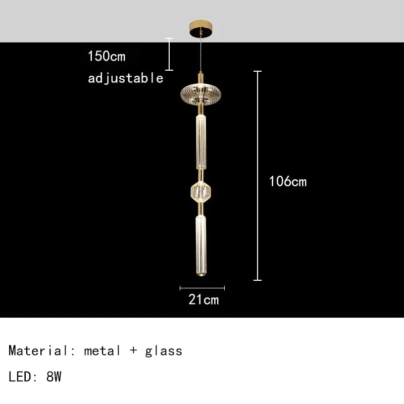 Nordic Luxury Art Glass Chandelier — High-End Pendant Lamp Home Décor