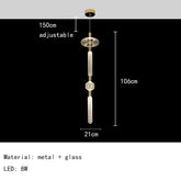 Nordic Luxury Art Glass Chandelier — High-End Pendant Lamp Home Décor