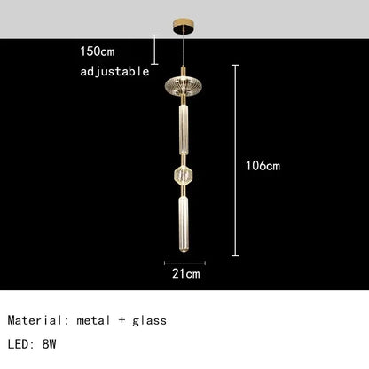 Nordic Luxury Art Glass Chandelier — High-End Pendant Lamp Home Décor
