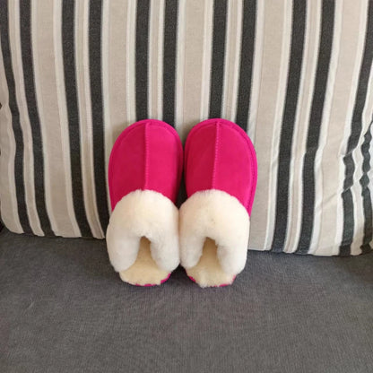 Cloud Underfoot — Natural Sheepskin & Fur Anti-Slip Home Slippers